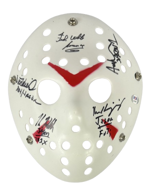 White Lehman Kirzinger Wieand Hodder autographed signed inscribed Jason mask JSA