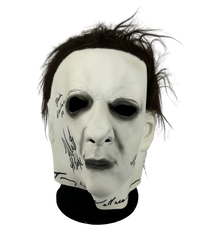 Lee Wallace, Castle, Sandin, Warlock signed inscribed Mask JSA COA Michael Myers