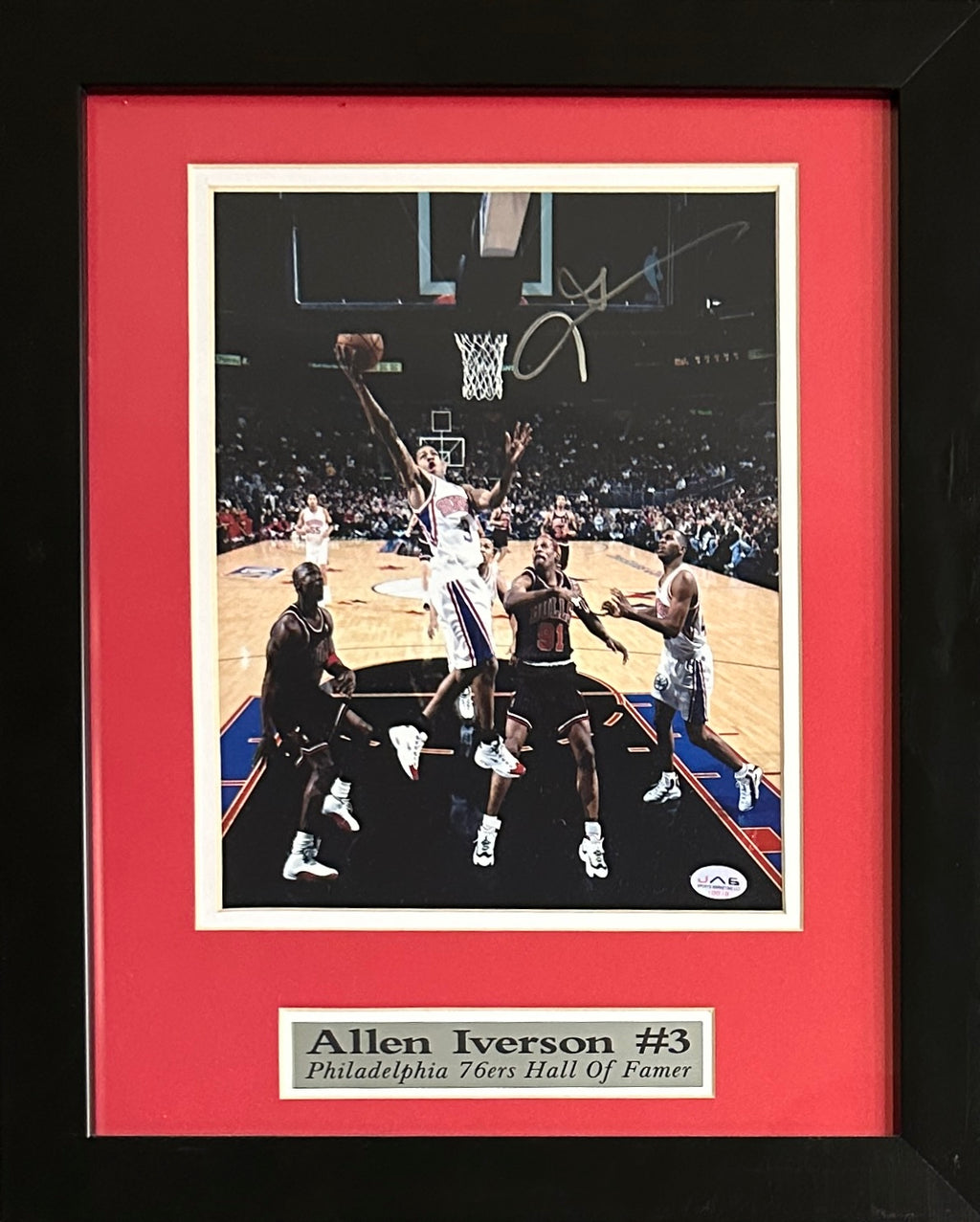 Allen Iverson autographed signed 8x10 framed NBA Philadelphiia 76ers COA