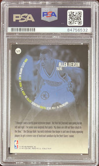 Allen Iverson auto inscribed RC 1997 Fleer Ultra #7 Philadelphia 76ers PSA Encap