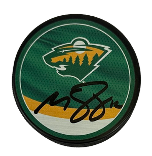 Matt Boldy autographed signed puck NHL Minnesota Wild JSA COA