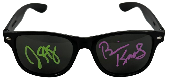 Brian Knobbs & Jerry Sags autographed signed sunglasses WWE WWF JSA Nasty Boys