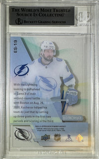 Nikita Kucherov auto card 2020-21 Upper Deck /749 Tampa Bay Lightning BAS Encap