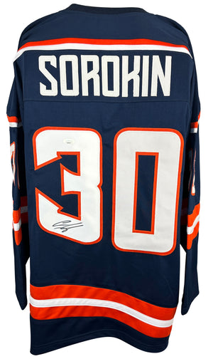 Ilya Sorokin autographed signed jersey autographed New York Islanders JSA COA