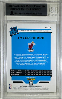 Tyler Herro auto card 2019-20 Panini Donruss RC #172 NBA Miami Heat BAS Encap