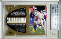 Warren Moon auto inscribed card 1197 UP SPX #14 NFL Minnesota Vikings BAS Encap