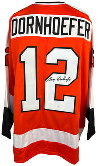 Gary Dornhoefer autographed signed jersey Philadelphia Flyers JSA COA