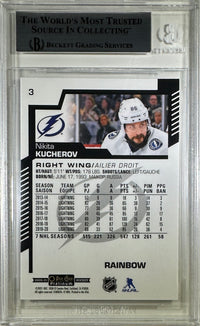 Nikita Kucherov auto card 2020-21 O-Pee-Chee card Tampa Bay Lightning BAS Encap