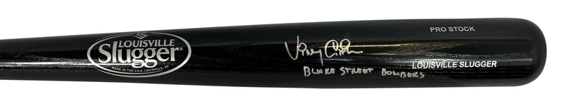 Vinny Castilla autographed signed baseball bat Colorado Rockies PSA COA