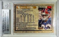 Andre Reed auto inscribed Topps 1998 #13 Buffalo Bills BAS Encap card