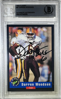 Darren Woodson auto Score 1988 #67 Arizona State Sun Devils BAS Rookie Encap