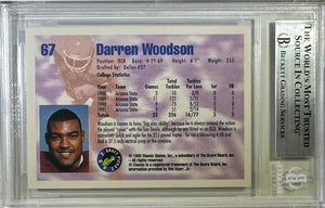 Darren Woodson auto Score 1988 #67 Arizona State Sun Devils BAS Rookie Encap