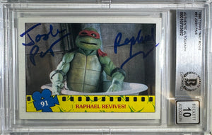 Josh Pais autographed signed inscribed Raphael TMNT BAS Encap Gem Mint 10