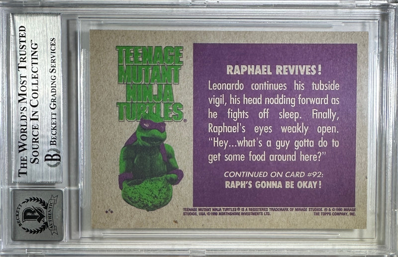 Josh Pais autographed signed inscribed Raphael TMNT BAS Encap Gem Mint 10