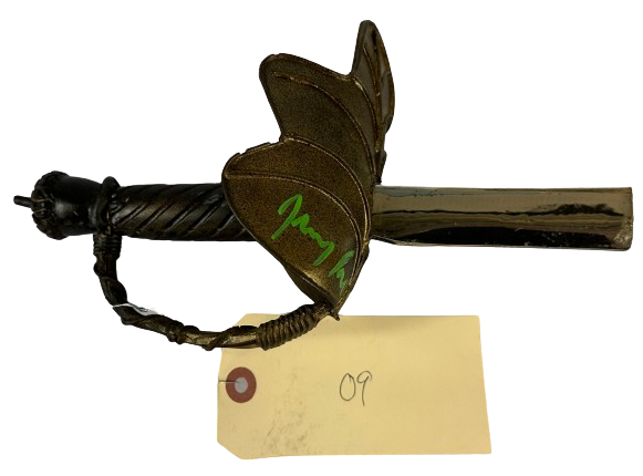 Jeremy Sumpter signed inscribed Peter Pan movie set used prop sword JSA COA