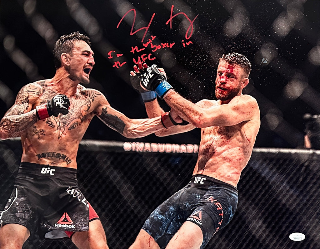 Max Holloway signed inscribed 16x20 photo UFC Blessed JSA COA Calvin Katter