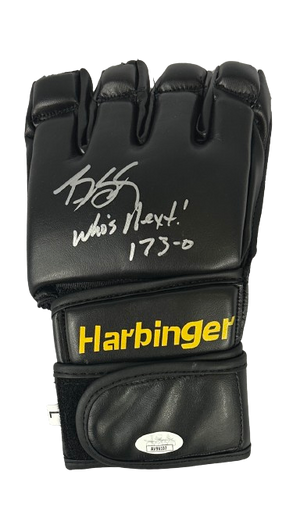 Bill Goldberg autographed signed inscribed glove WWE Roman Reigns JSA COA