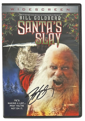 Bill Goldberg autographed signed DVD cover Santa's Slay JSA COA The Longest Yard