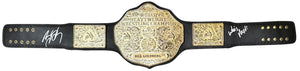 Bill Goldberg autographed inscribed replica championship belt WWE WCW JSA COA