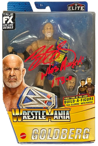 Bill Goldberg autographed inscribed action figure WWE Elite Collection JSA COA