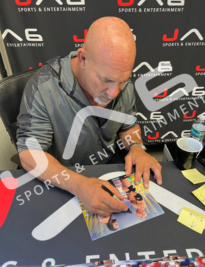 Bill Goldberg autographed signed 8x10 photo WWE Roman Reigns JSA COA