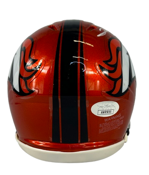 Clinton Portis autographed inscribed Flash mini helmet Denver Broncos JSA COA