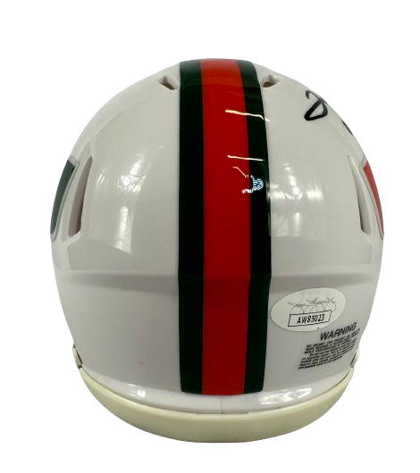 Clinton Portis autographed signed inscribed mini helmet Miami Hurricanes JSA COA