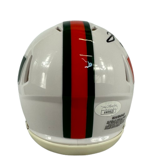 Clinton Portis autographed signed inscribed mini helmet Miami Hurricanes JSA COA