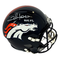 Clinton Portis signed inscribed Full Size helmet NFL Denver Bronco JSA COA