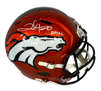 Clinton Portis signed inscribed Flash Full Size helmet NFL Denver Bronco JSA COA