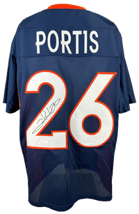 Clinton Portis autographed signed jersey COA JSA Denver Broncos