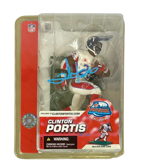 Clinton Portis autographed signed figure NFL Denver Broncos JSA COA Pro Bowl