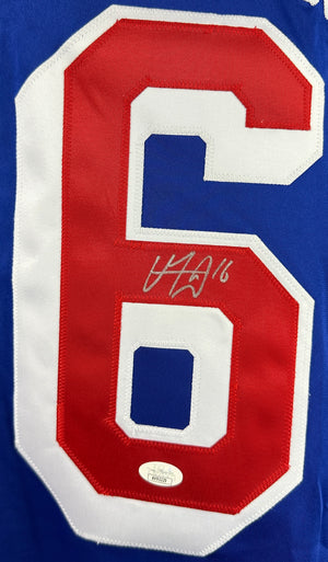 Vincent Trochek signed autographed jersey NHL New York Rangers JSA COA