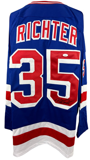 Mike Richter signed autographed jersey NHL New York Rangers JSA COA