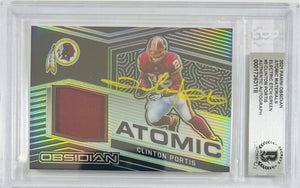 Clinton Portis auto signed Panini 2021 #8/50 Washington Commanders BAS