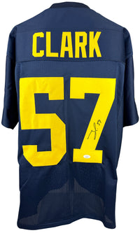 Frank Clark autographed signed jersey college style JSA COA