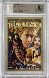 Jeremy Sumpter autographed signed Peter Pan card BAS Encap