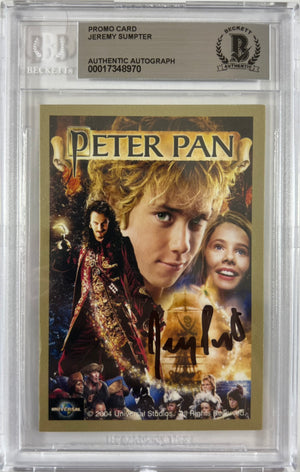 Jeremy Sumpter autographed signed Peter Pan card BAS Encap