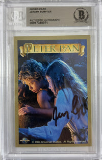 Jeremy Sumpter autographed signed Peter Pan card BAS Encap