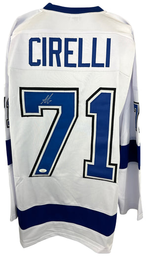 Anthony Cirelli signed autographed jersey NHL Tampa Bay Lightning JSA COA