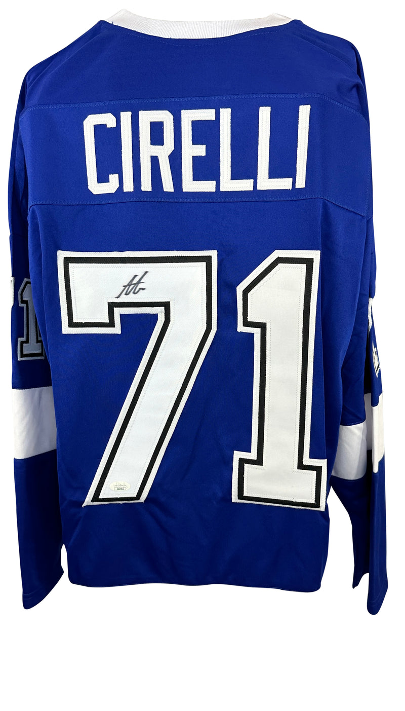 Anthony Cirelli signed autographed jersey NHL Tampa Bay Lightning JSA COA