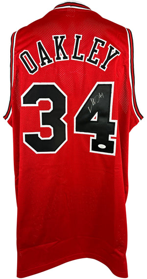 Charles Oakley autographed signed jersey NBA Chicago Bulls JSA COA