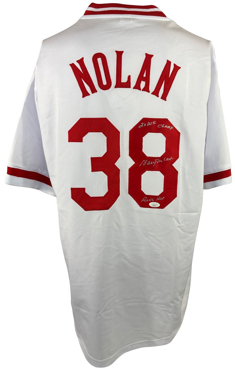 Gary Nolan autographed signed jersey Cincinnati Reds JSA COA