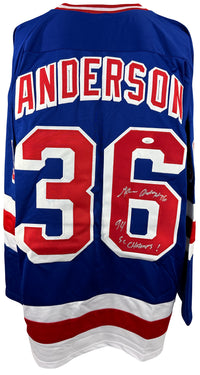 Glenn Anderson signed autographed jersey NHL New York Rangers JSA COA