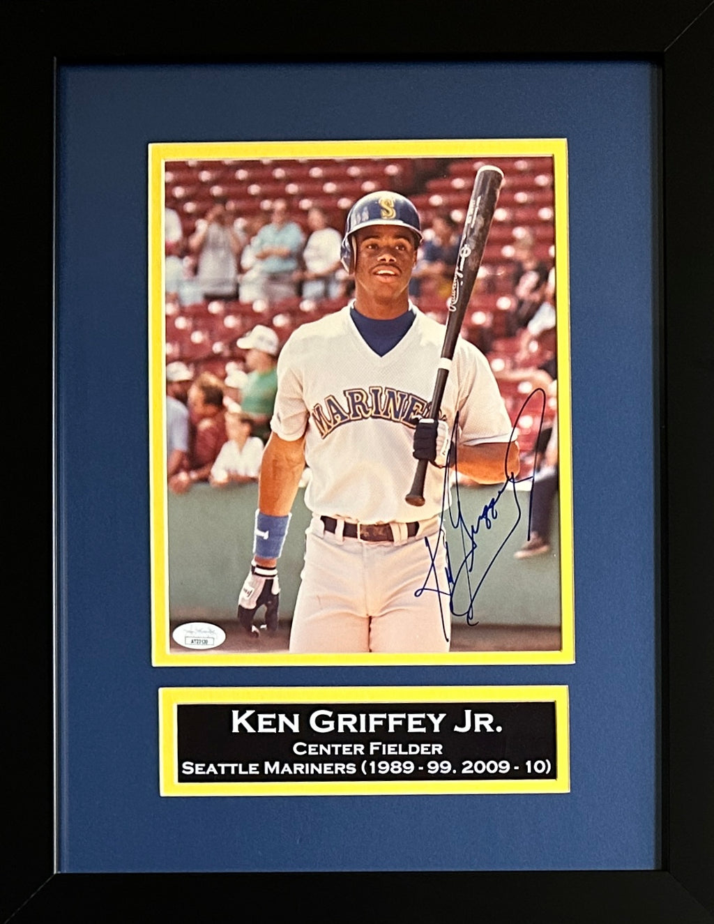 Ken Griffey Jr autographed signed framed 8x10 photo MLB Seattle Mariners JSA COA