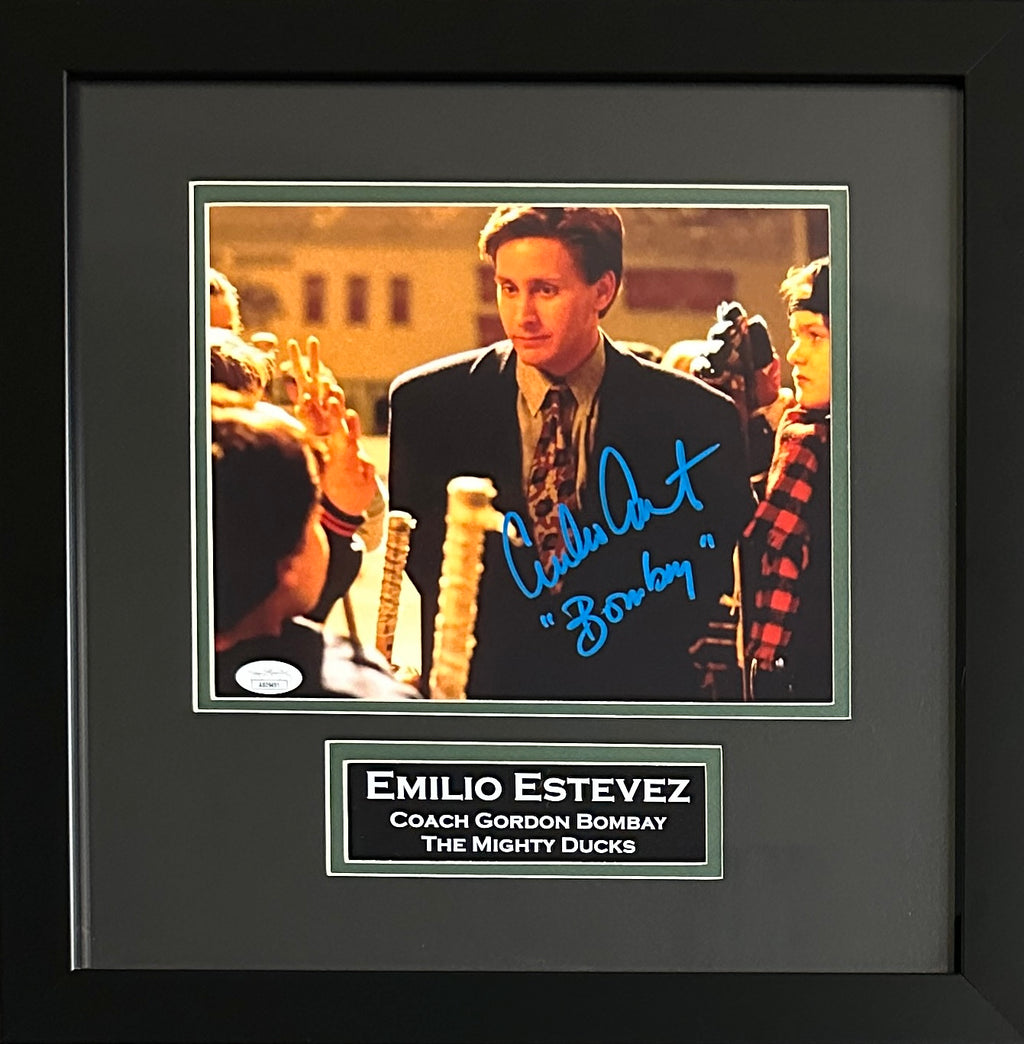 Emilio Estevez autographed signed inscribed framed 8x10 photo JSA COA Young Guns