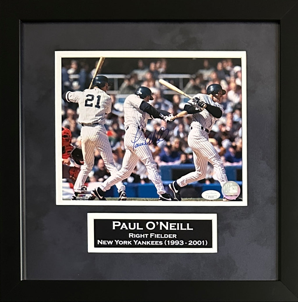 Paul O'neill autographed signed framed 8x10 photo MLB New York Yankees JSA COA