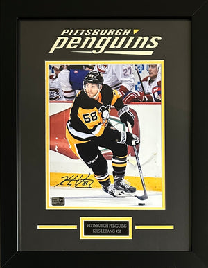 Kris Letang signed autographed framed 8x10 photo NHL Pittsburgh Penguins JSA COA