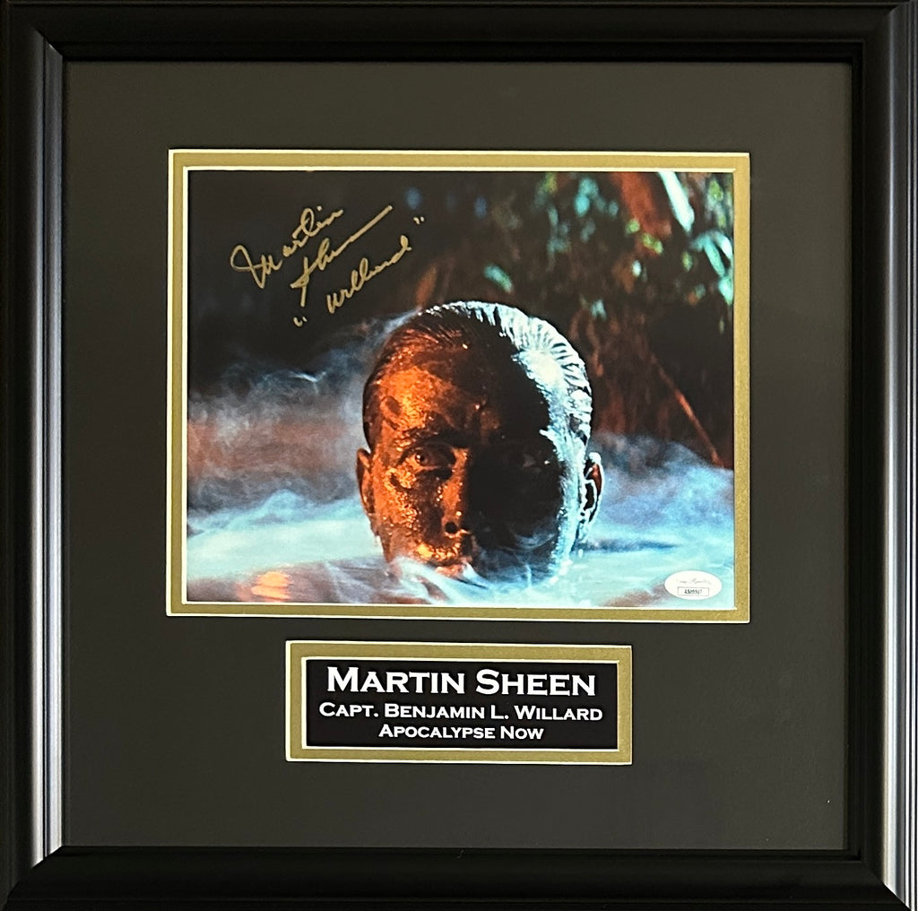 Martin Sheen autographed inscribed framed 8x10 Apocalypse Now JSA COA Willard