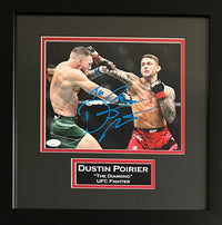 Dustin Poirier autographed signed framed 8x10 photo UFC JSA COA Connor Mcgregor